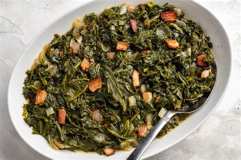 How to Cook Southern Mustard Greens With Onions and Bacon | Recipe | Greens recipe with bacon ...