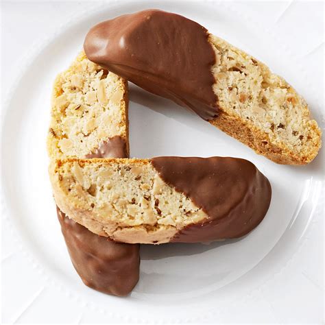 Chocolate-Dipped Anise Biscotti Recipe | Taste of Home