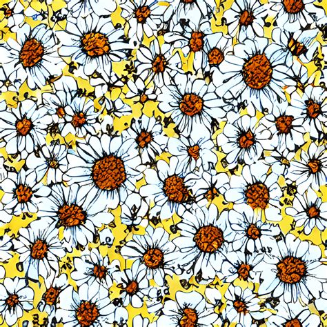 Daisy Seamless Pattern · Creative Fabrica