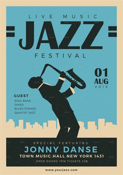 Cartel de jazz, Festival de jazz, Musica jazz