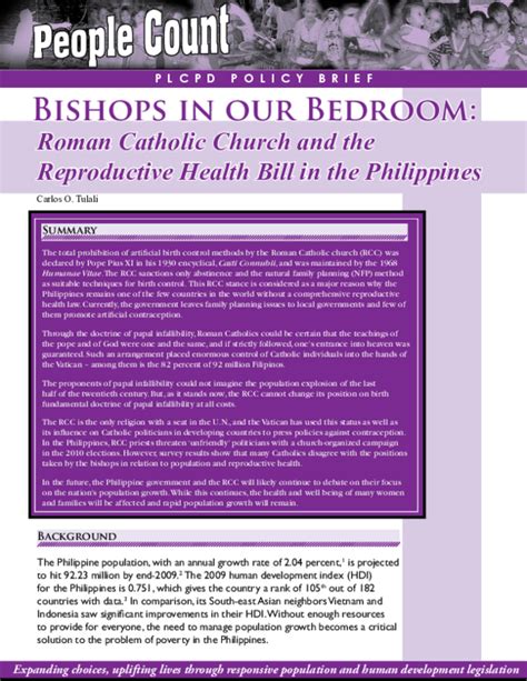 (PDF) Bishops-in-our-Bedroom-Roman-Catholic-Church-and-the-Reproductive-Health-Bill-in-the ...