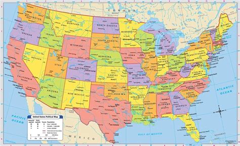 Map of USA cities: major cities and capital of USA