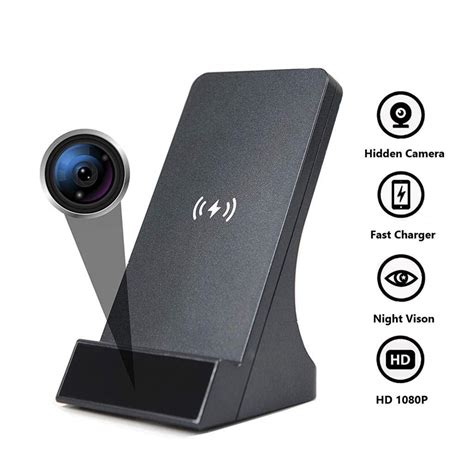 1080P HD WiFi Surveillance Wireless Phone Charger Camera Motion Activated Security Live View ...