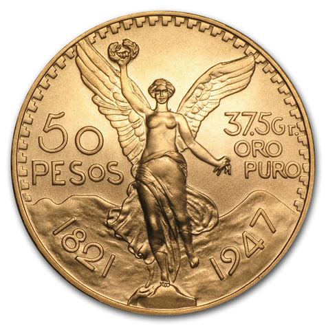 1947 Mexico Gold 50 Pesos BU - Bullion Mart