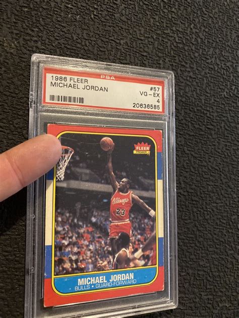 Michael Jordan Rookie Card PSA 4 Fleer #57 MJ Collector RC Vintage 1986 Chicago | eBay