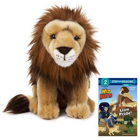 12" Stuffed Lion with Wild Kratts Book: Lion Pride (L2) | Lion toys, Wild kratts, Animals