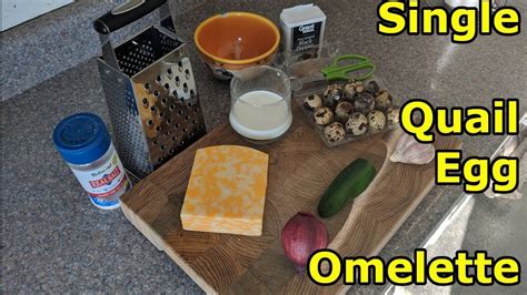 Single Quail Egg Omelette - YouTube