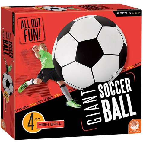 Giant Inflatable Soccer Ball - Physical Activities - 1 Piece - Walmart ...