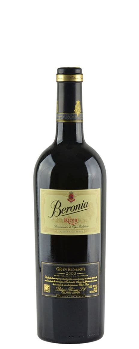 Buy 2004 Beronia, Bodegas Rioja Gran Reserva 750ML Online