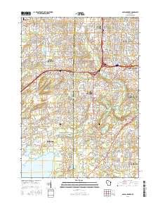 Muskego Lake Topo Map in Waukesha County, Wisconsin