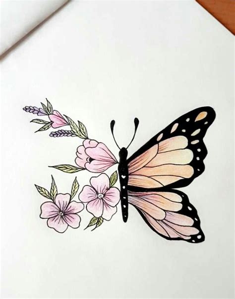 Pin by Patricia Rojas on 2 in 2020 | Butterfly sketch, Pencil drawings, Butterfly drawing