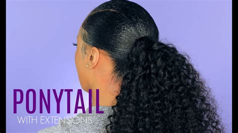 17+ Heartwarming Sleek Low Ponytail With Curly Weave