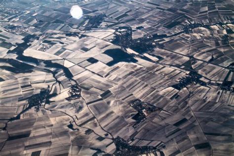 Premium Photo | Aerial view of agricultural landscape