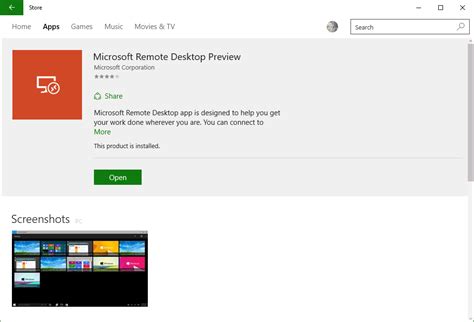 Microsoft Remote Desktop Preview App for Windows 10 - Thomas Maurer