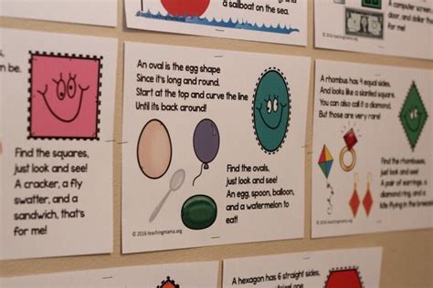 Shape Rhymes Printables | Shapes rhymes, Shapes lessons, Cool writing