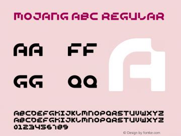 MOJANG ABC Font Family|MOJANG ABC-Uncategorized Typeface-Fontke.com