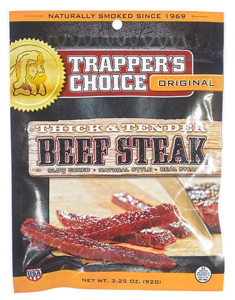 Old Trapper Smoked Snacks, Beef Jerky, Beef Sticks, Made In USA