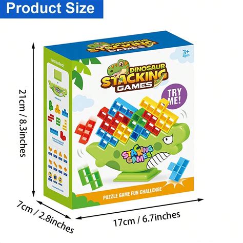 48 PCS Tetra Tower Game, Tetra Tower Balance Stacking Blocks Game, New ...