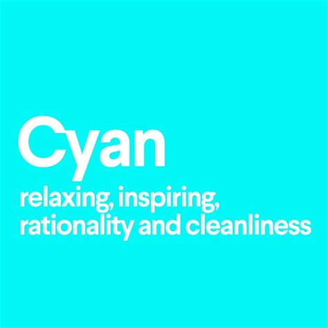 What does the color cyan mean? - 99designs