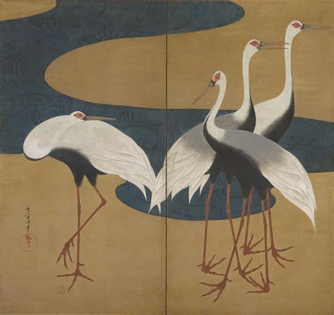 Suzuki Kiitsu | Cranes. Japan, Edo Period (1615–1868) (ca. 1828–early ...