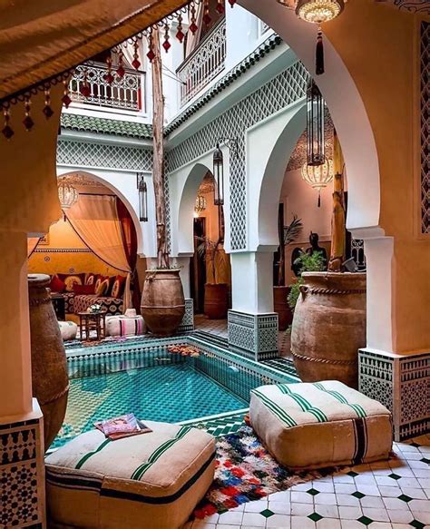 34 Beautiful Morrocan Patio Design Ideas | Morrocan house, Patio design, Architecture