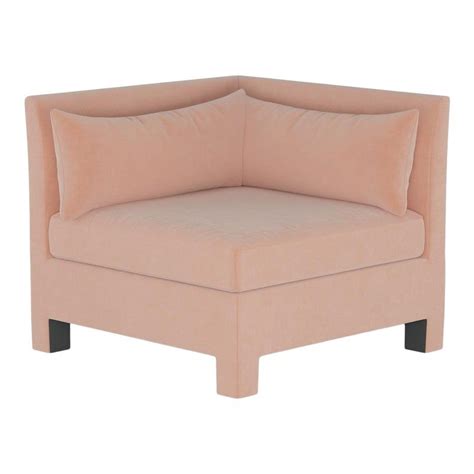 Sylvan Corner Chair in Pink Champagne Luxe Velvet in 2022 | Modular ...