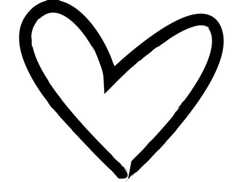 Hand Drawn Heart PNG Transparent Design - Freepngdesign.com