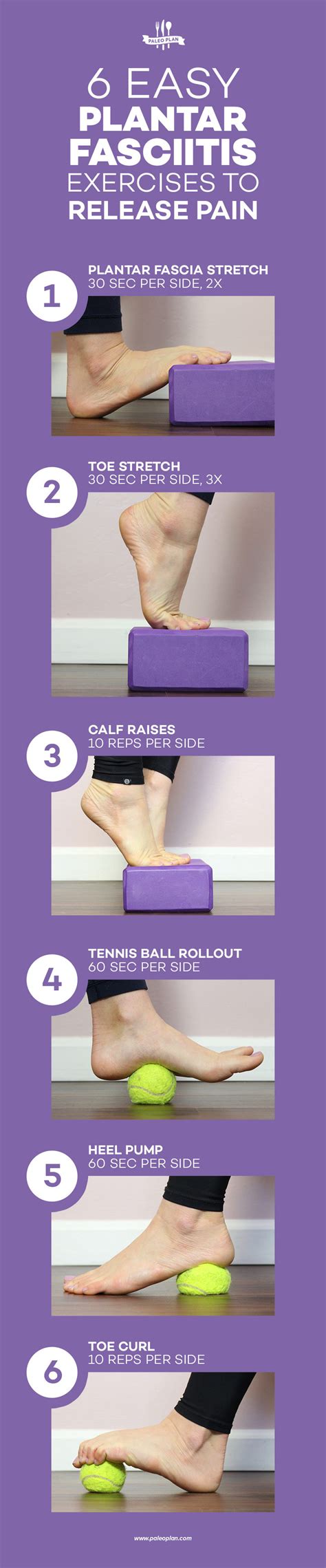 6 Easy Plantar Fasciitis Exercises to Release Foot Pain | Fitness