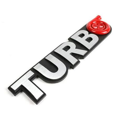 Car TURBO Logo Badge Emblem Glue Stickers-in Car Stickers from Automobiles & Motorcycles on ...