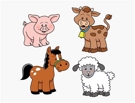 Cartoon Farm Animals Clip Art