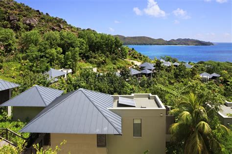 Villas on the Hotel Raffles Praslin Seychelles Editorial Stock Image - Image of tourism, nature ...