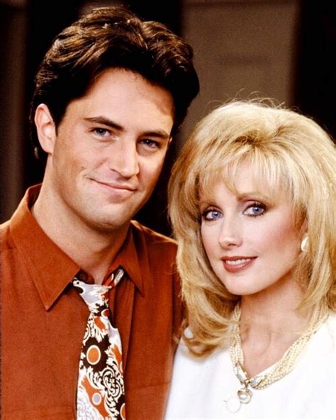 Matthew Perry & Morgan Fairchild | Friends tv, Friends moments, Friends season