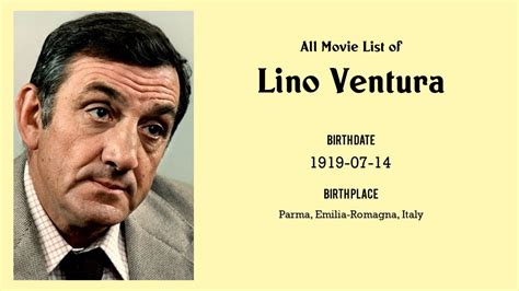 Lino Ventura Movies list Lino Ventura| Filmography of Lino Ventura - YouTube