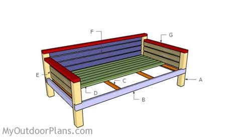 DIY Daybed Plans | MyOutdoorPlans