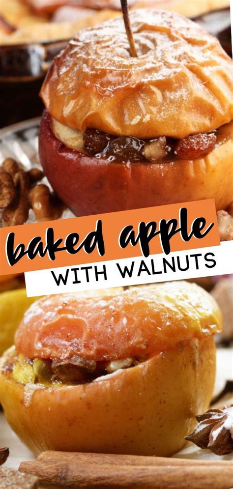 Baked Apple With Walnuts | Recipe | Baked apples, Recipes, Walnut ...