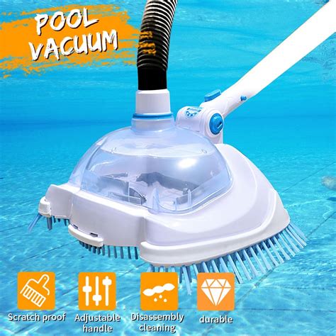 Pool Vacuum Cleaner, Swimming Pool Vacuum Head with Brush, for Above ...