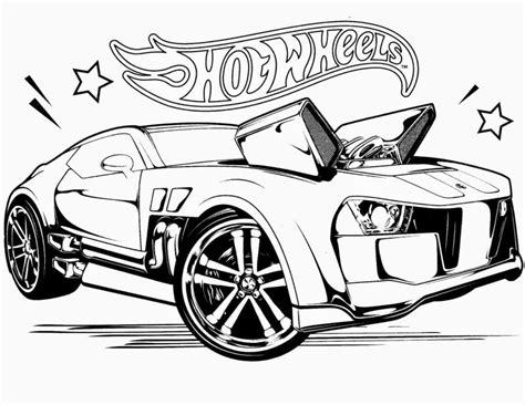 Free Hot Wheels Coloring Pages To Print