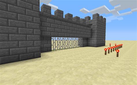 Redstone-Powered Gate Minecraft Project