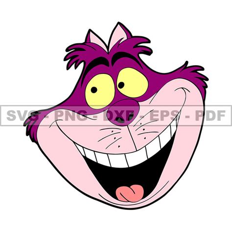 Cheshire Cat Svg, Cheshire Svg, Cartoon Customs SVG, EPS, PN - Inspire ...