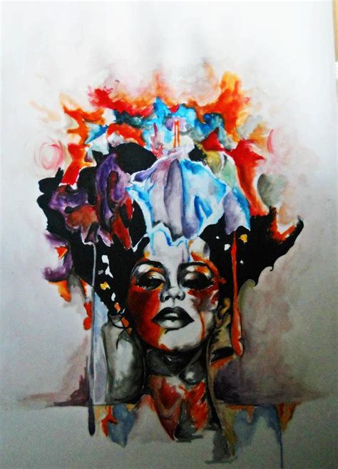 Melting Face Painting by Sanjana Shetty | Fine Art America