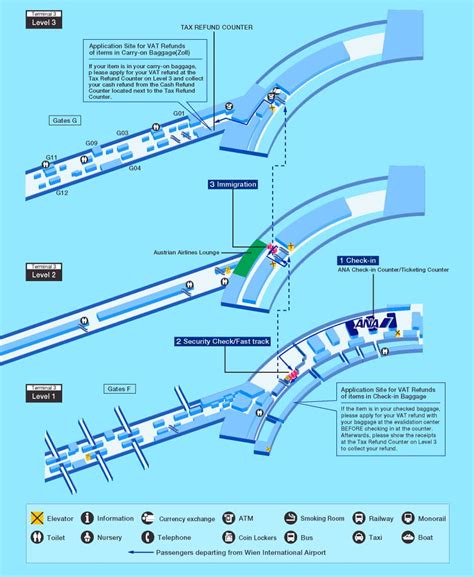 Vienna International Airport Terminal Map