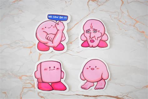 Cursed Kirby Memes Sticker Pack - Etsy