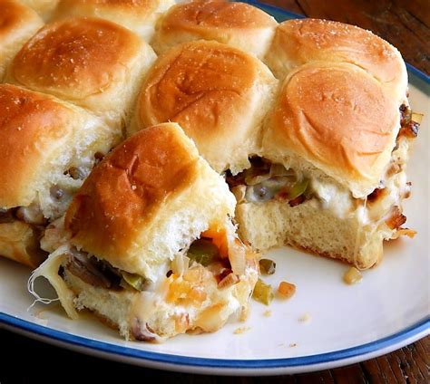 philly cheesesteak sliders - the kind of cook recipe