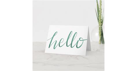 hello greeting card | Zazzle