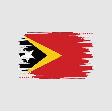 Timor Leste Flag Brush 5167681 Vector Art at Vecteezy