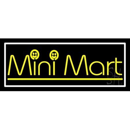 Yellow Mini Mart Neon Sign 13'' Tall x 32'' Wide x 3'' Deep - Walmart.com