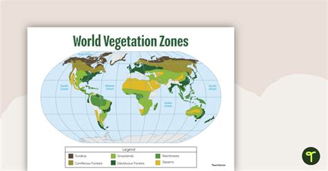 Map of the World's Vegetation Zones | Teach Starter