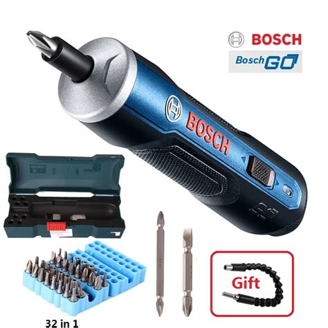 BOSCH GO Mini Electrical Screwdriver 3.6V lithium ion Battery Rechargeable Cordless Power Drill ...