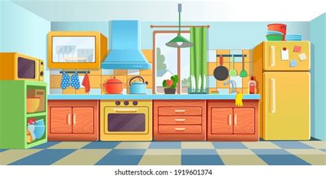 Kitchen Room Vector Images, Stock Photos & Vectors | Shutterstock