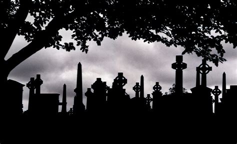 graveyard silhouette | I like graveyards 'graveyard silhouet… | Mark | Flickr